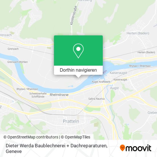Dieter Werda Baublechnerei + Dachreparaturen Karte
