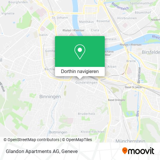 Glandon Apartments AG Karte