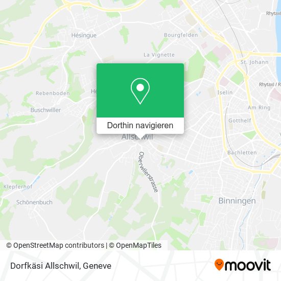 Dorfkäsi Allschwil Karte