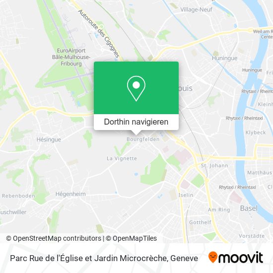 Parc Rue de l'Église et Jardin Microcrèche Karte