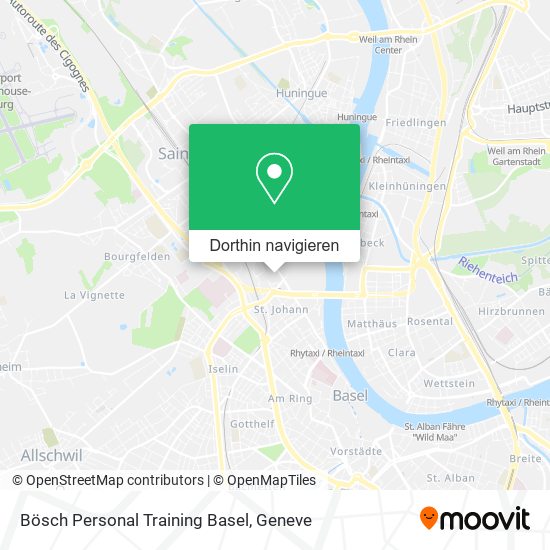 Bösch Personal Training Basel Karte
