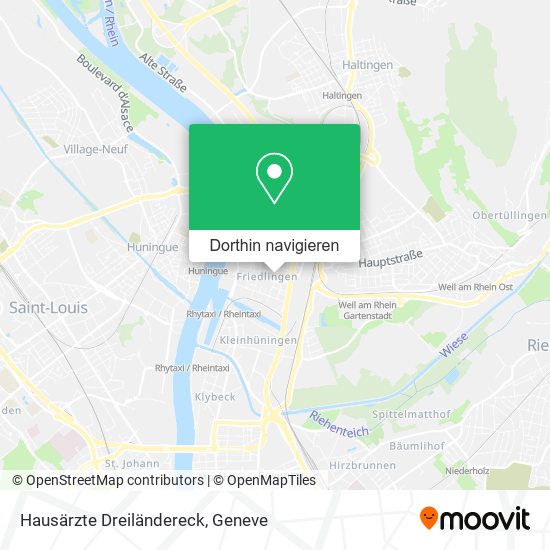 Hausärzte Dreiländereck Karte