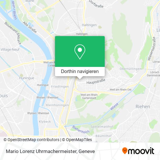 Mario Lorenz Uhrmachermeister Karte