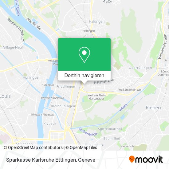 Sparkasse Karlsruhe Ettlingen Karte