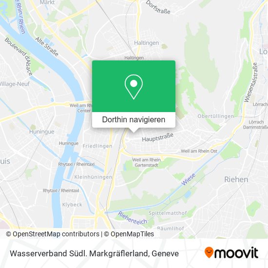 Wasserverband Südl. Markgräflerland Karte