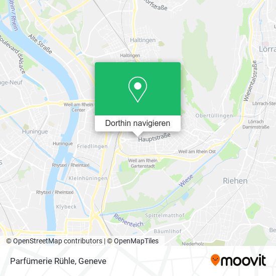 Parfümerie Rühle Karte