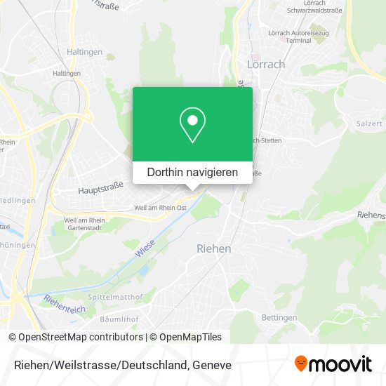 Riehen/Weilstrasse/Deutschland Karte
