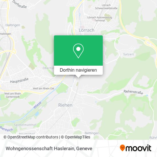 Wohngenossenschaft Haslerain Karte