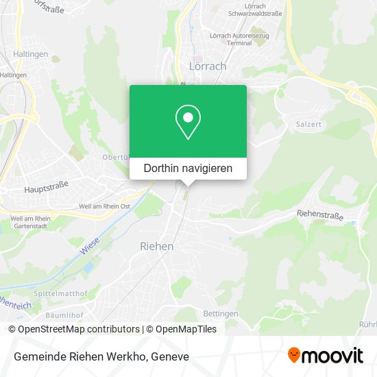 Gemeinde Riehen Werkho Karte