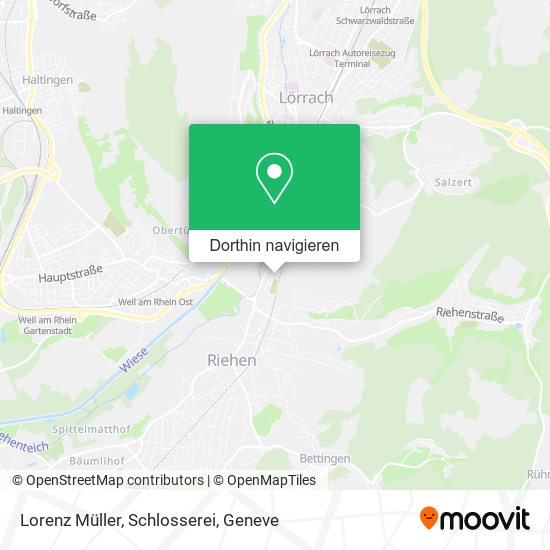 Lorenz Müller, Schlosserei Karte