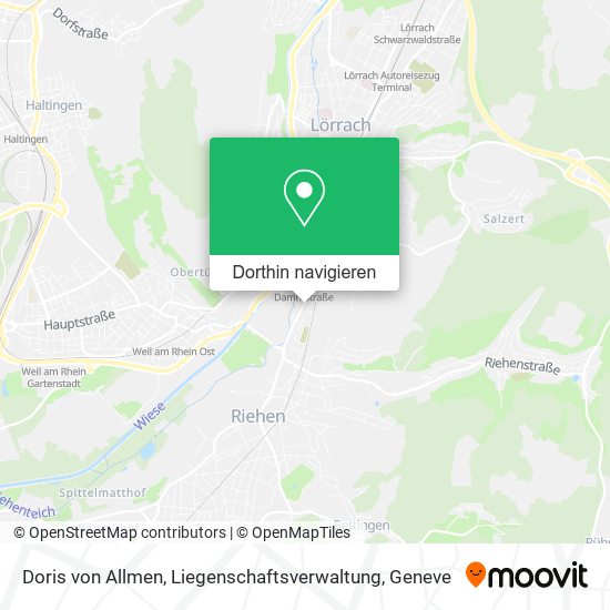 Doris von Allmen, Liegenschaftsverwaltung Karte