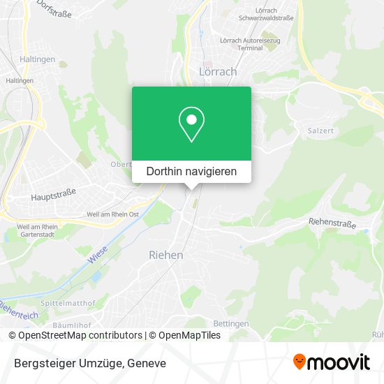 Bergsteiger Umzüge Karte