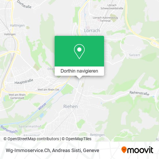 Wg-Immoservice.Ch, Andreas Sisti Karte