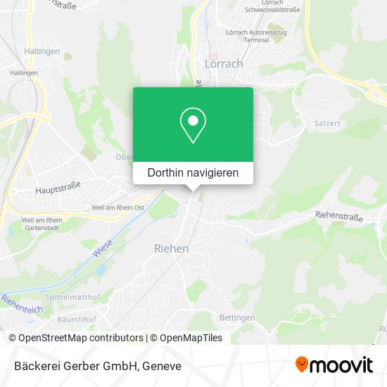 Bäckerei Gerber GmbH Karte