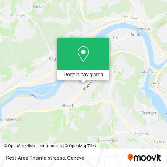 Rest Area Rheintalstrasse Karte