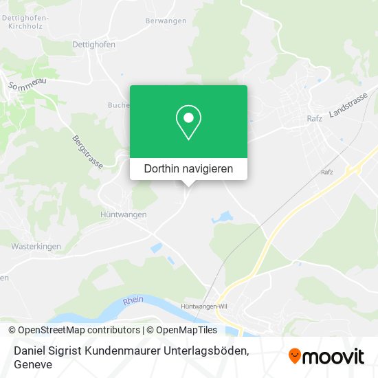Daniel Sigrist Kundenmaurer Unterlagsböden Karte
