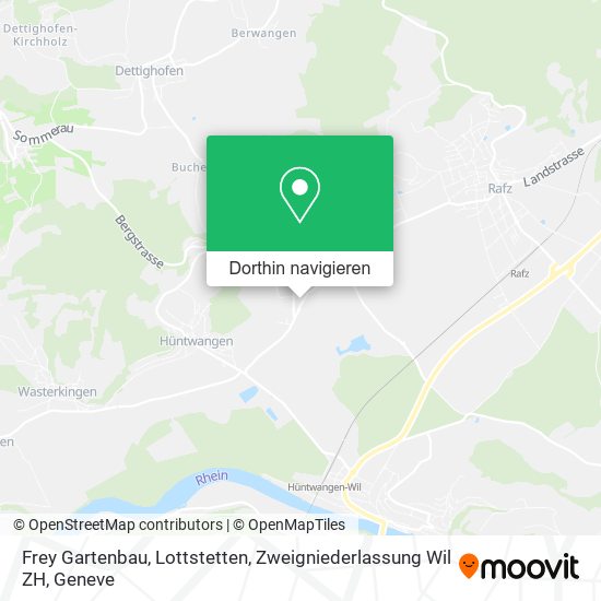 Frey Gartenbau, Lottstetten, Zweigniederlassung Wil ZH Karte