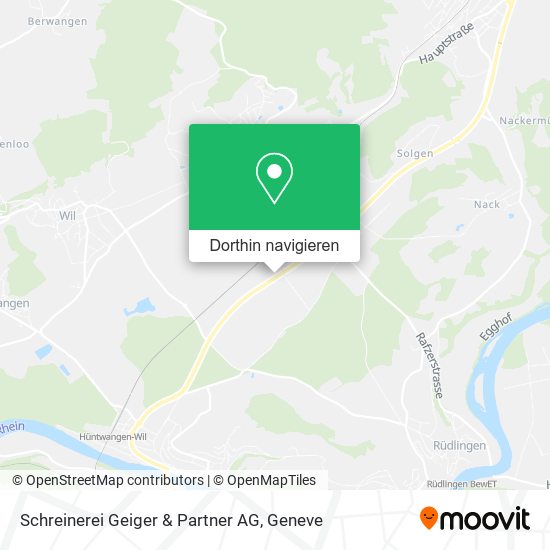 Schreinerei Geiger & Partner AG Karte