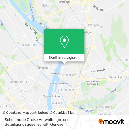Schuhmode Große Verwaltungs- und Beteiligungsgesellschaft Karte