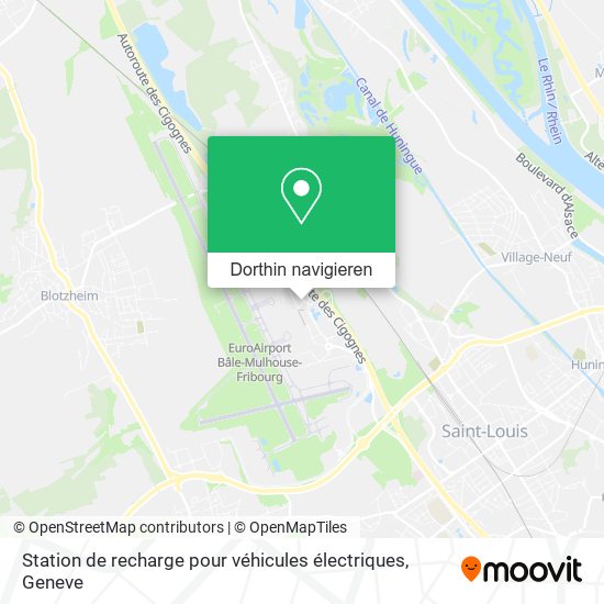Station de recharge pour véhicules électriques Karte