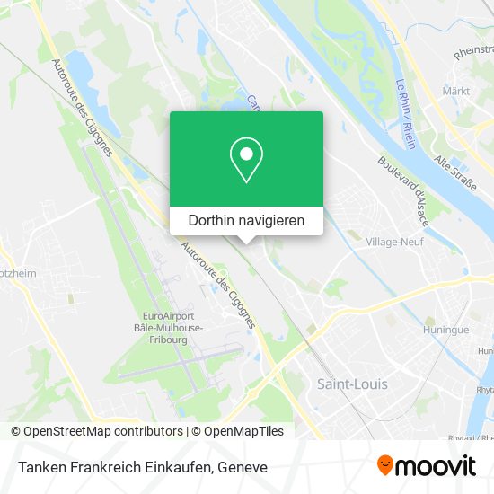 Tanken Frankreich Einkaufen Karte