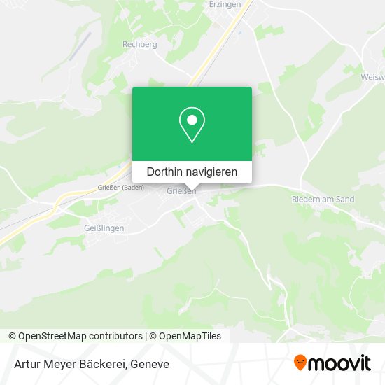 Artur Meyer Bäckerei Karte