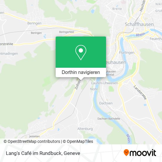 Lang's Café im Rundbuck Karte