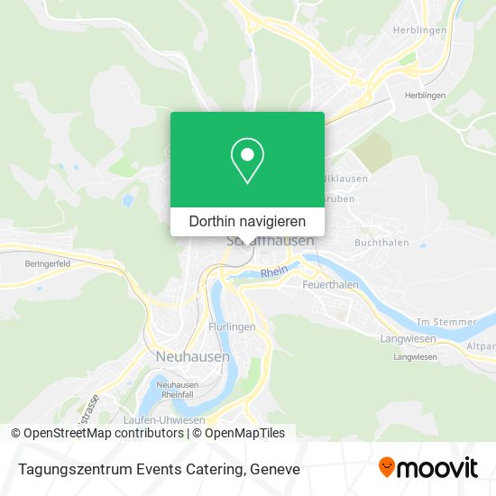 Tagungszentrum Events Catering Karte
