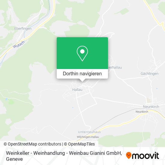 Weinkeller - Weinhandlung - Weinbau Gianini GmbH Karte