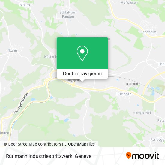 Rütimann Industriespritzwerk Karte
