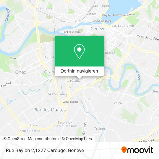 Rue Baylon 2,1227 Carouge Karte