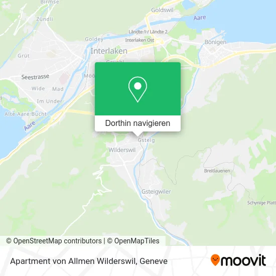 Apartment von Allmen Wilderswil Karte