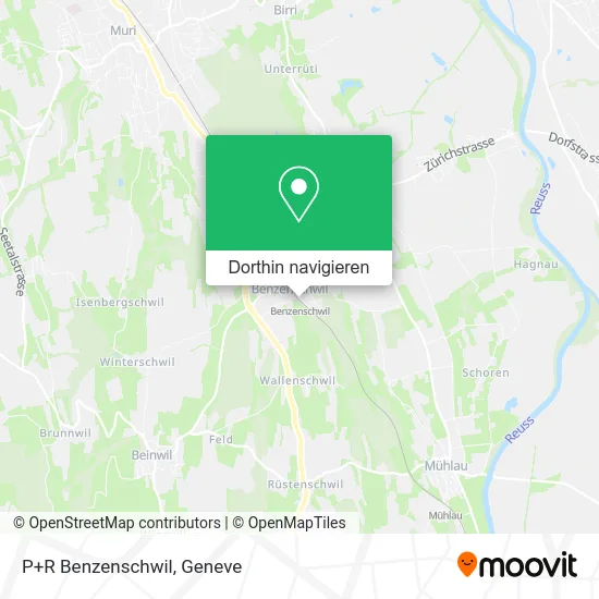 P+R Benzenschwil Karte