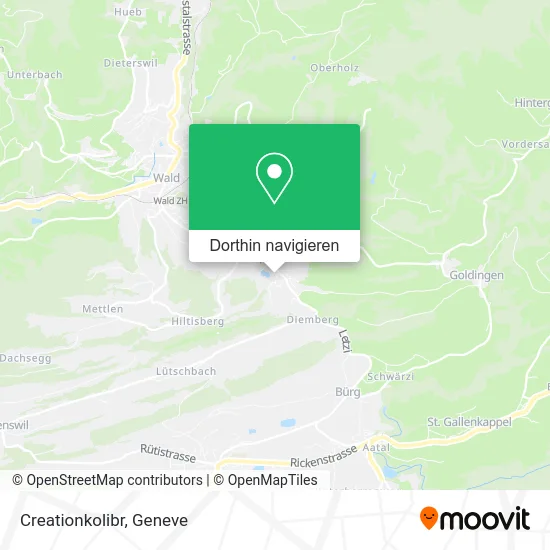 Creationkolibr Karte