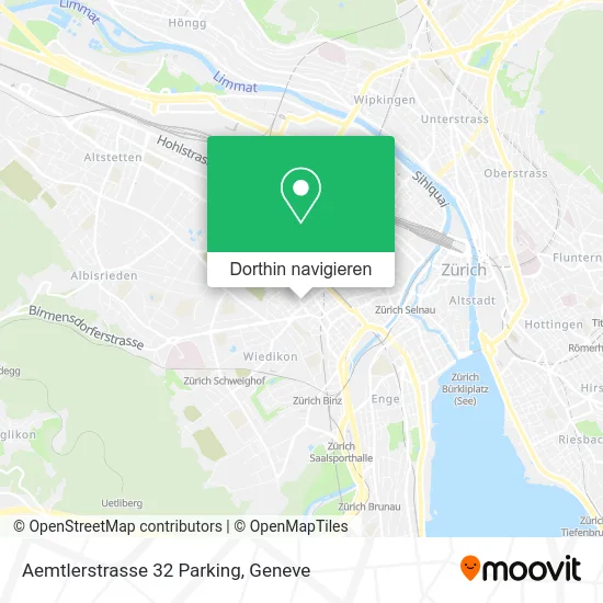 Aemtlerstrasse 32 Parking Karte