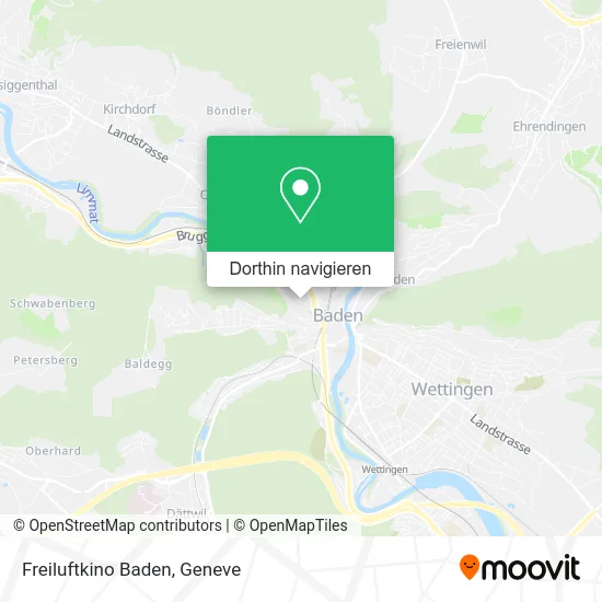 Freiluftkino Baden Karte