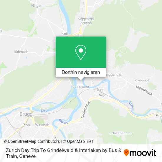 Zurich Day Trip To Grindelwald & Interlaken by Bus & Train Karte