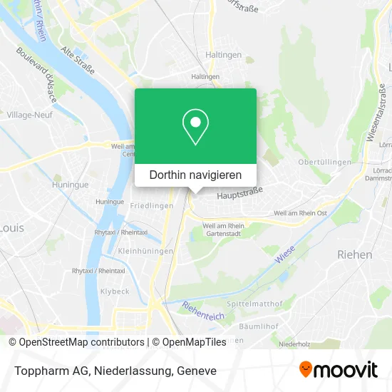 Toppharm AG, Niederlassung Karte