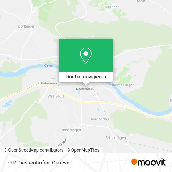 P+R Diessenhofen Karte