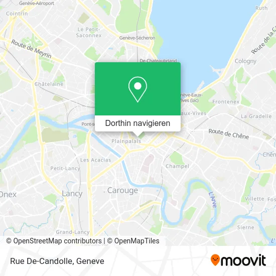 Rue De-Candolle Karte