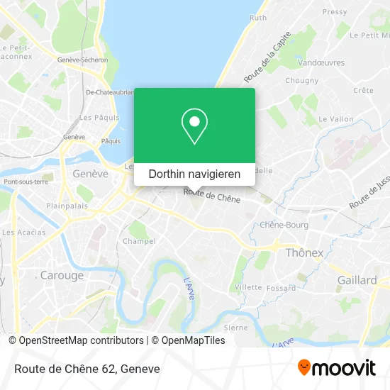 Route de Chêne 62 Karte