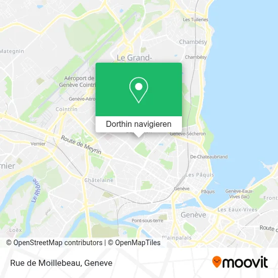 Rue de Moillebeau Karte