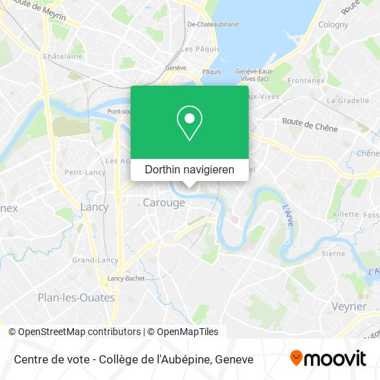 Centre de vote - Collège de l'Aubépine Karte