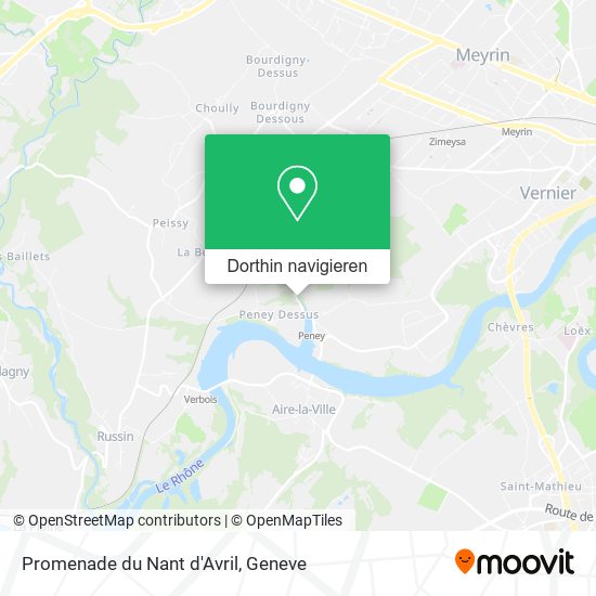 Promenade du Nant d'Avril Karte