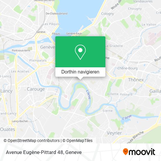 Avenue Eugène-Pittard 48 Karte