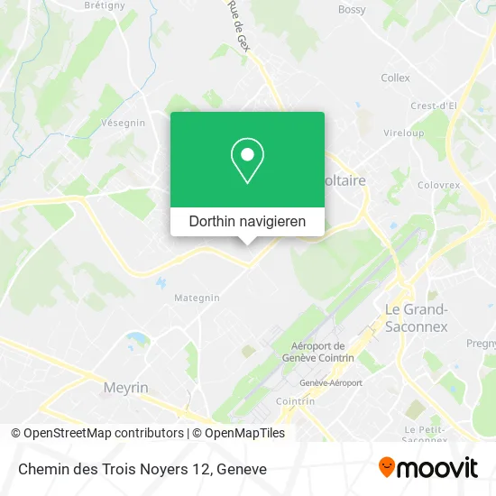 Chemin des Trois Noyers 12 Karte