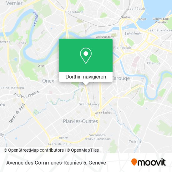 Avenue des Communes-Réunies 5 Karte