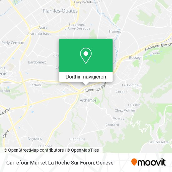 Carrefour Market La Roche Sur Foron Karte