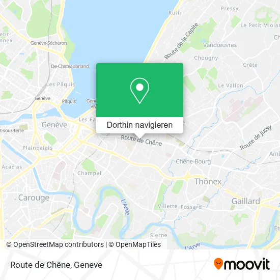 Route de Chêne Karte
