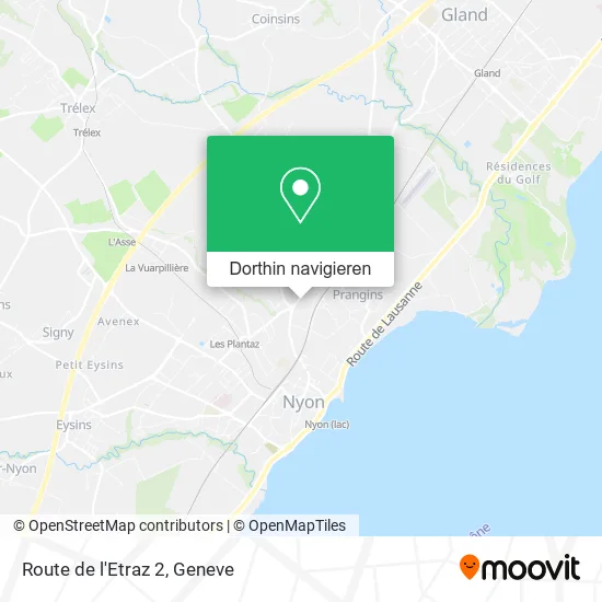 Route de l'Etraz 2 Karte